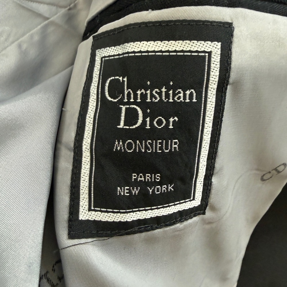 Christian Dior Monsieur Morning Coat Tailcoat Tuxedo Blazer Jacket 40 Black - Picture 6 of 9
